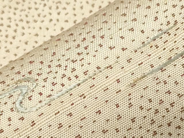 平和屋着物●太鼓柄袋帯 紬地 刺繍 流水鴛鴦文 金糸 正絹 逸品 CABA2286dy