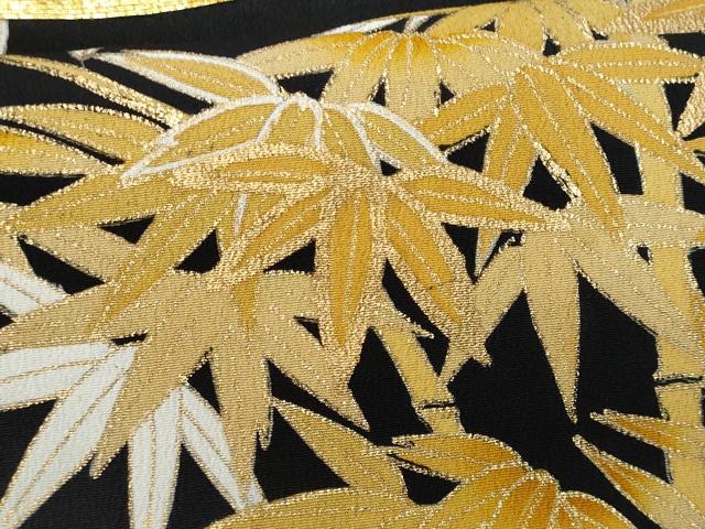 平和屋着物■豪華黒留袖 駒刺繍 松竹梅 正絹 逸品 CABA2587fb