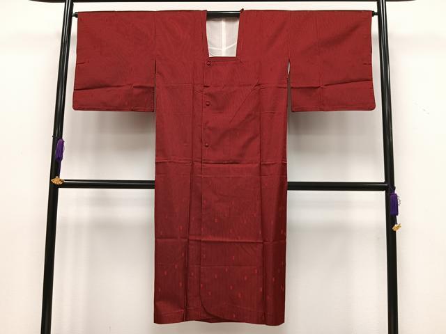 平和屋着物■道行コート 単衣 縞 ロング丈 正絹 逸品 CABA3229ua
