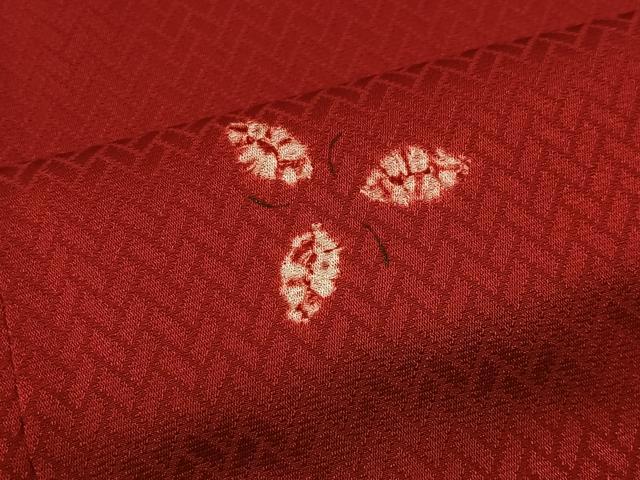 平和屋着物■道行コート 舞葉文 正絹 逸品 CABA3264ua