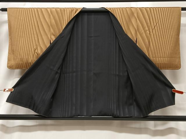 平和屋着物■道行コート リバーシブル 霞文 暈し染め 正絹 逸品 未使用 CABA3391ua