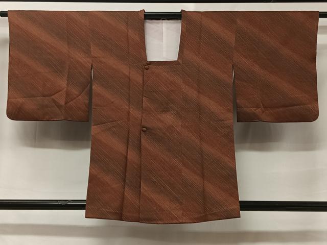 平和屋着物■道行コート 斜線文 暈し染め 正絹 逸品 CABA3454ua