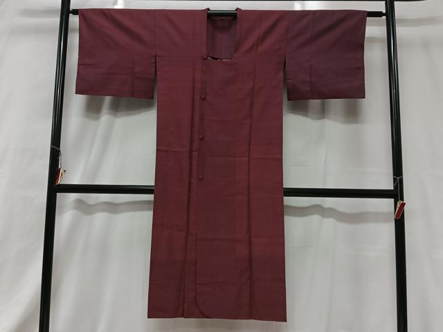 平和屋着物■道行コート 単衣 霞文 ロング丈 正絹 逸品 CABA3482ua
