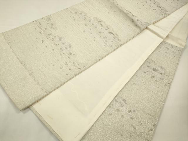 平和屋着物◎西陣 六通柄袋帯 箔散らし文 金銀糸 正絹 逸品 CABA3847qe