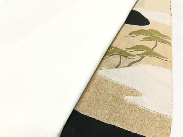 平和屋着物■豪華駒刺繍 枝梅文 正絹 逸品 CABA4029xe