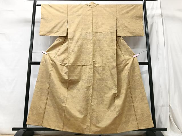 平和屋着物■上質な紬 草花文 正絹 逸品 CABA4080xe