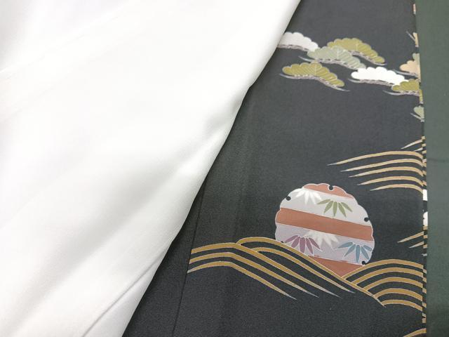 平和屋着物■豪華黒留袖 作家物 冊子吉祥花文 松竹梅 金彩 正絹 逸品 CABF5185xe