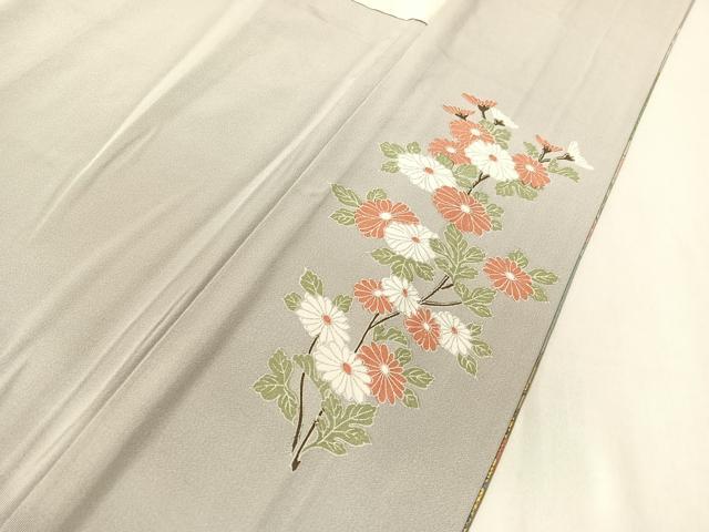平和屋着物●豪華色留袖 駒刺繍 雪輪花鳥文 暈し染め 正絹 逸品 CABA4645vp