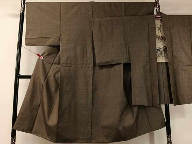 平和屋着物●男性 本場大島紬 アンサンブル 120亀甲 総詰め 正絹 逸品 CABA4660vp