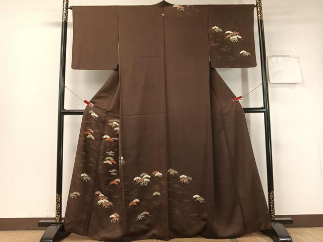 平和屋着物●訪問着 刺繍 浜松文 金彩 正絹 逸品 CABA4760vp
