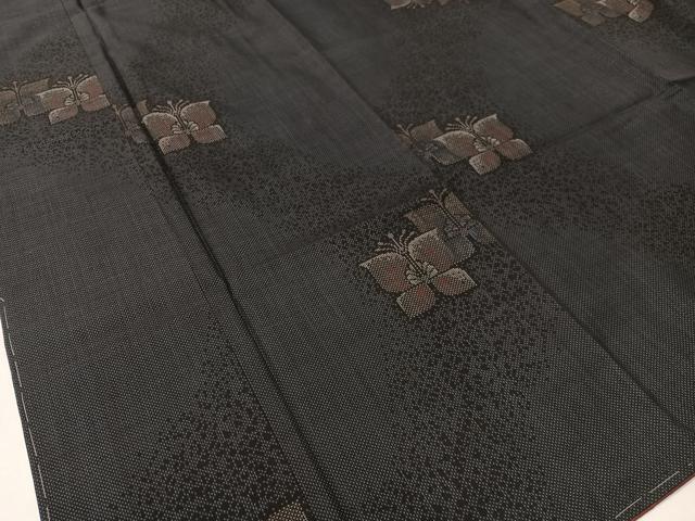 平和屋着物●本場大島紬 7マルキ 舞蝶文 正絹 逸品 未使用 CABA4790vp