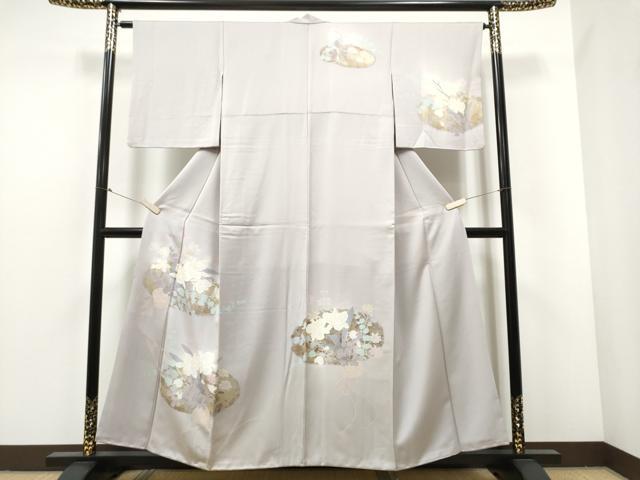 平和屋着物●訪問着 刺繍 花籠文 金彩 正絹 逸品 CABA4817hy