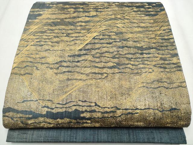 平和屋着物○極上 名門 しょうざん 生紬 紙屋川伝承 絹漉貴 太鼓