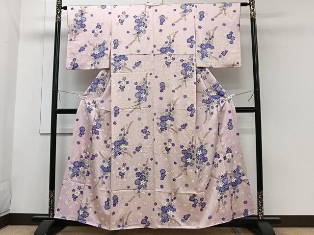 平和屋着物■上質な小紋 舞花文 金彩 やまと誂製 正絹 逸品 CABA5518xi