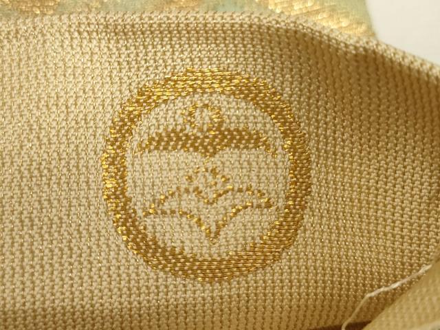 平和屋着物▼六通柄袋帯 入子菱紋様 金糸 正絹 逸品 CABA5997ak