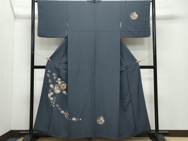 平和屋着物●訪問着 雪輪草花文 金彩 正絹 逸品 CABA6011vf