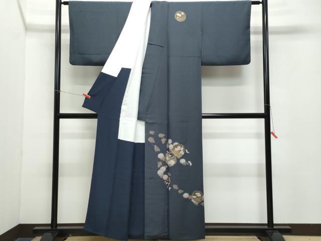平和屋着物●訪問着 雪輪草花文 金彩 正絹 逸品 CABA6011vf