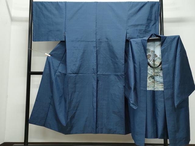 平和屋着物●男性 本場大島紬 アンサンブル 吉祥文 正絹 逸品 CABA6119vf