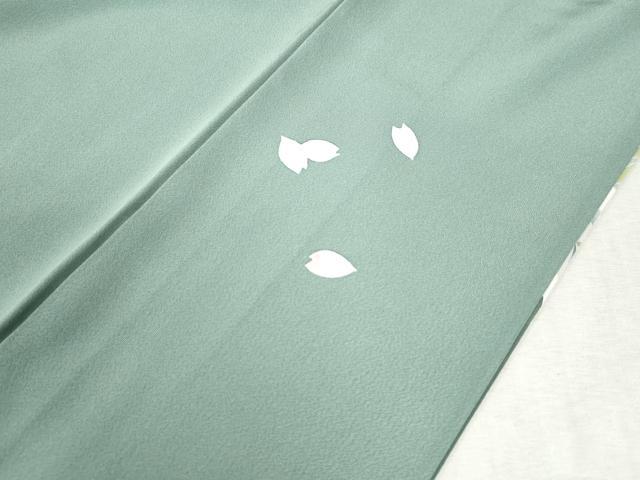 平和屋着物●訪問着 色紙重ね扇草花文 暈し染め さが美扱い 正絹 逸品 CABA6175yc