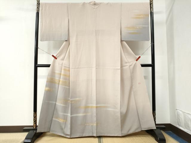 平和屋着物●人間国宝 福田喜三郎 訪問着 霞文 暈し染め 金彩 正絹 逸品 CABA6212yc