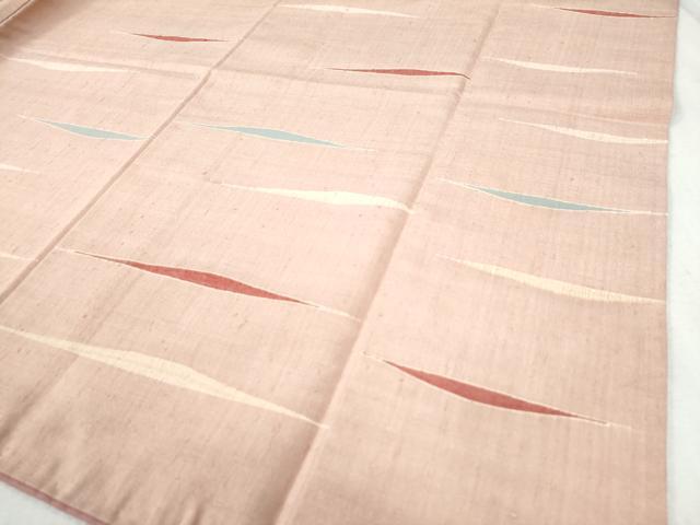 平和屋着物●訪問着 背抜き仕立て 紬地 霞文 正絹 逸品 CABA6235yc