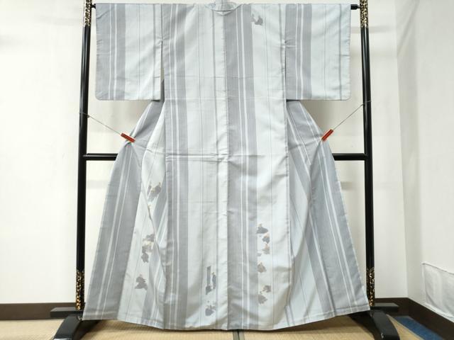 平和屋着物●訪問着 紬地 人物間道 金彩 正絹 逸品 CABA6335yc