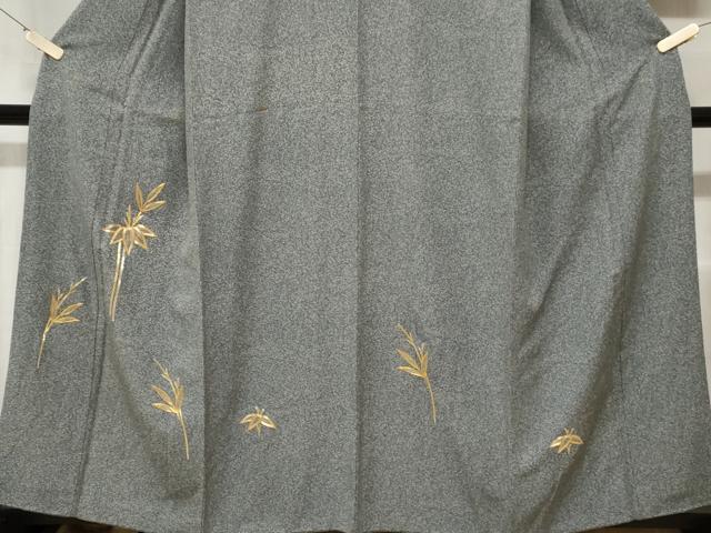 平和屋着物■訪問着 駒刺繍 笹文 正絹 逸品 CABA6976ev