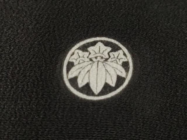 平和屋着物■豪華黒留袖 駒刺繍 枝葉文 金彩 正絹 逸品 CABA7076ev