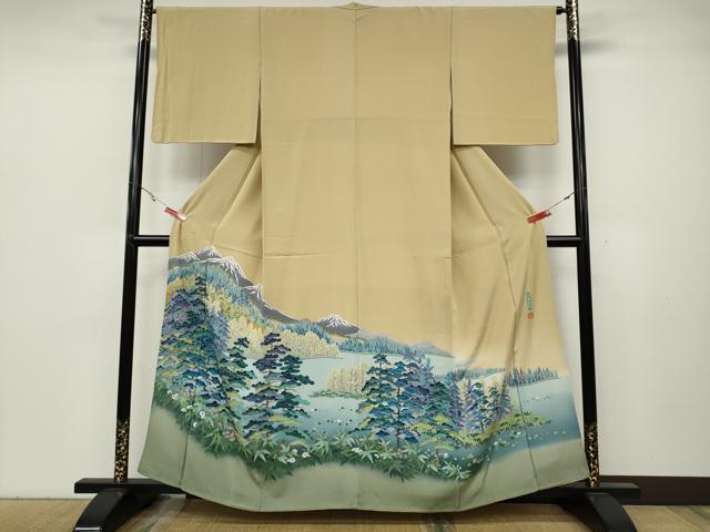 平和屋着物●豪華色留袖 友禅 作家物 彩賀旅情 正絹 逸品 CABA8007ut