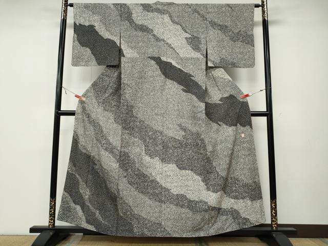 平和屋着物●小紋師 鷲津芳雄 訪問着 霞文 正絹 逸品 CABA8085ut