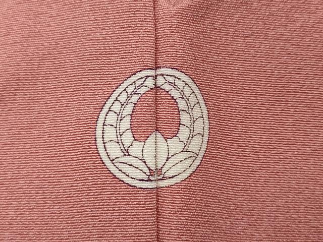 平和屋着物●上質な色無地 薄紅色 正絹 逸品 CABA8087ut