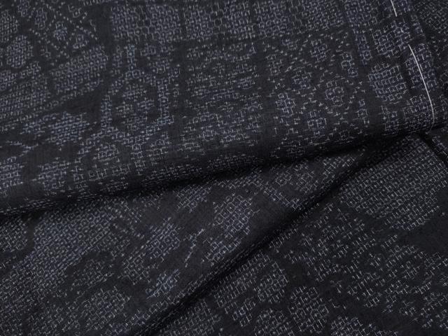 平和屋着物●結城紬　100亀甲　雲重ね亀甲花文　正絹　逸品　CABD9217gh 平和屋着物○本場結城紬 重要無形文化財 正倉院花文 100亀甲 飛び亀甲