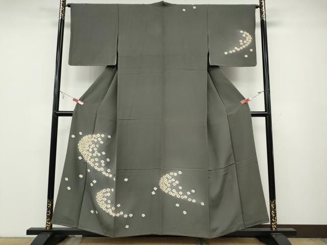 平和屋着物●訪問着 舞花文 金彩 正絹 逸品 CABA8221ut