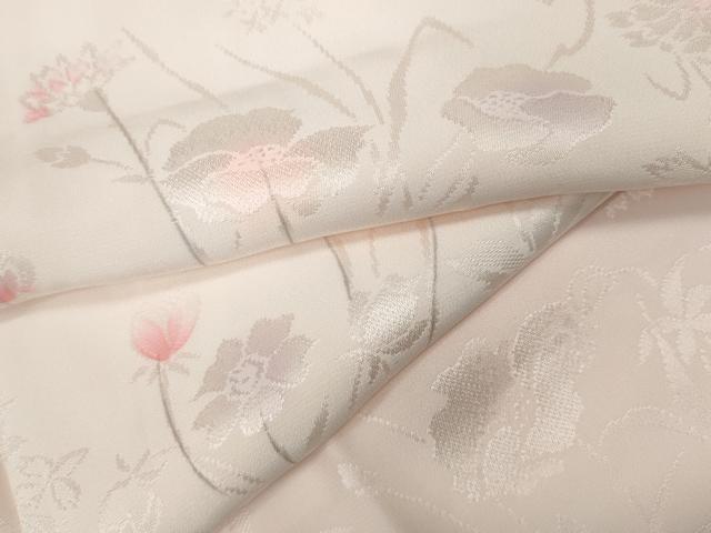 平和屋着物●長襦袢　無双仕立て　地紋起こし　草花地紋　暈し染め　やまと誂製　正絹　逸品　CABA8244ut 平和屋着物○長襦袢 無双仕立て 地紋起こし 草花地紋 暈し染め やまと誂