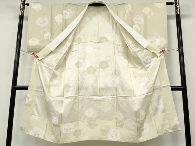 平和屋着物●長襦袢 無双仕立て 舞花文 正絹 逸品 CABA8275ut