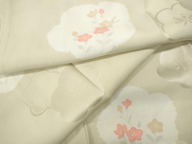 平和屋着物●長襦袢 無双仕立て 舞花文 正絹 逸品 CABA8275ut