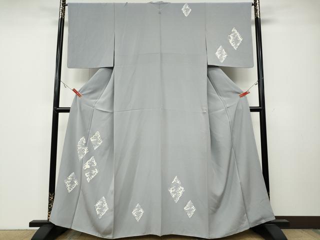 平和屋着物●大正の浮世絵師 竹久夢二 夢二ロマン 訪問着 駒刺繍 菱立波文 正絹 逸品 CABA8301ut