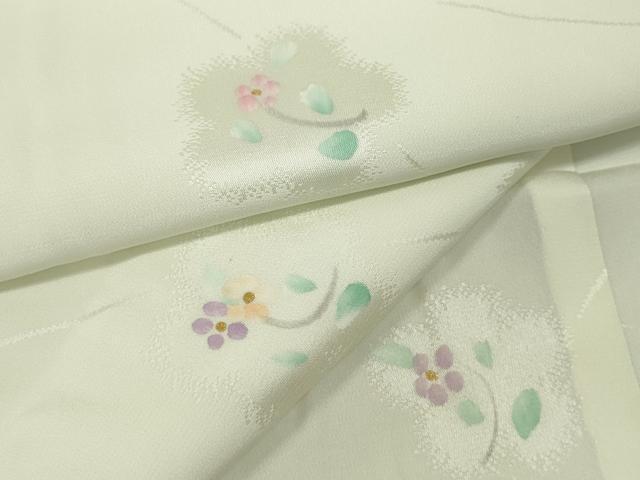 平和屋着物●長襦袢 無双仕立て 手描き 夢咲衣 暈し染め 金彩 正絹 逸品 CABA8340ut