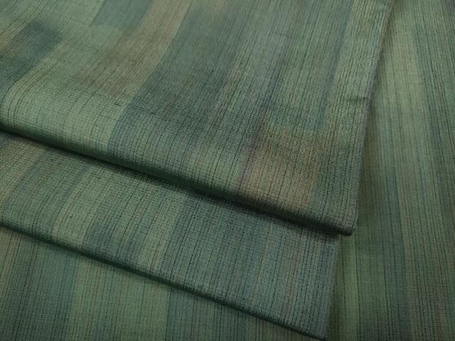 平和屋着物●上質な紬 縞 正絹 逸品 CABA8371ut