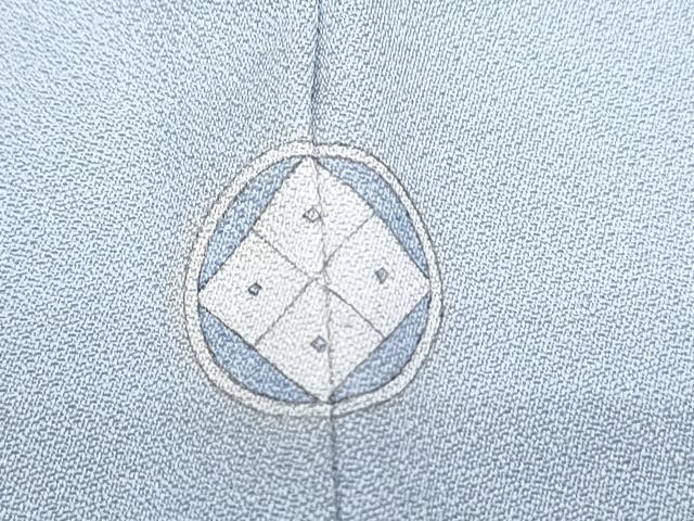 平和屋着物▼中国三大刺繍 相良刺繍 総刺繍 訪問着 吉祥丸文 浅縹色 正絹 逸品 CABA8401th