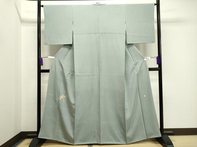 平和屋着物●訪問着 友禅 作家物 草花文 正絹 逸品 CABA8887dy