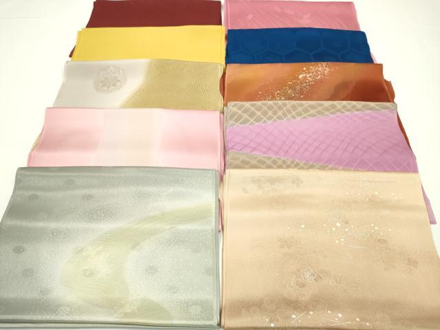 平和屋着物★和装小物 帯揚げ10枚セット 正絹 逸品 CABA9201ju