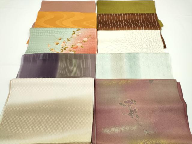 平和屋着物★和装小物 帯揚げ10枚セット 正絹 逸品 CABA9202ju