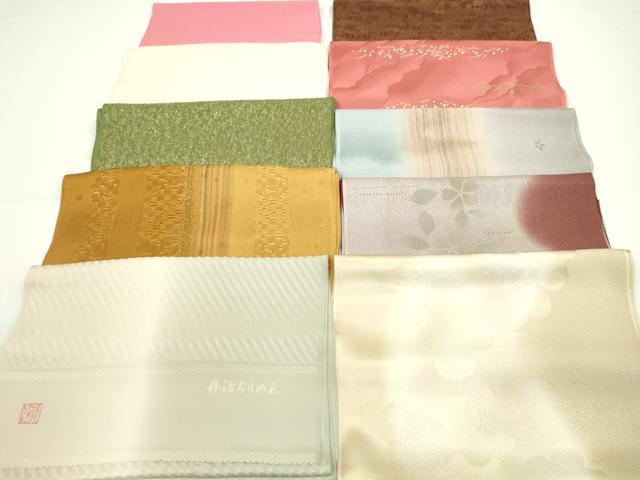 平和屋着物★和装小物 帯揚げ10枚セット 丹後ちりめん 正絹 逸品 CABA9207ju