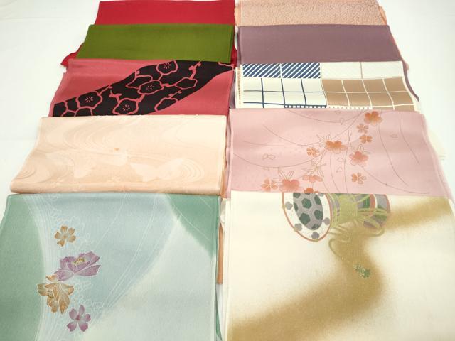 平和屋着物★和装小物 帯揚げ10枚セット 正絹 逸品 CABA9208ju