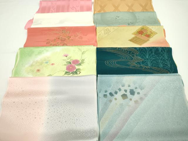 平和屋着物★和装小物 帯揚げ10枚セット 正絹 逸品 CABA9212ju