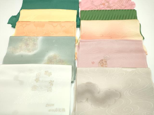 平和屋着物★和装小物 帯揚げ10枚セット 正絹 逸品 CABA9215ju
