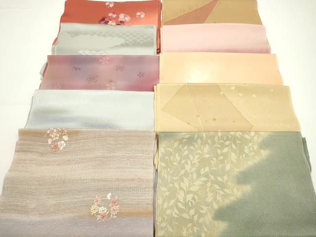 平和屋着物★和装小物 帯揚げ10枚セット 丹後ちりめん 正絹 逸品 CABA9222ju