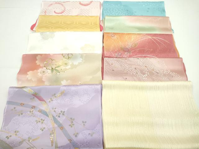 平和屋着物★和装小物 帯揚げ10枚セット 丹後ちりめん 正絹 逸品 CABA9225ju