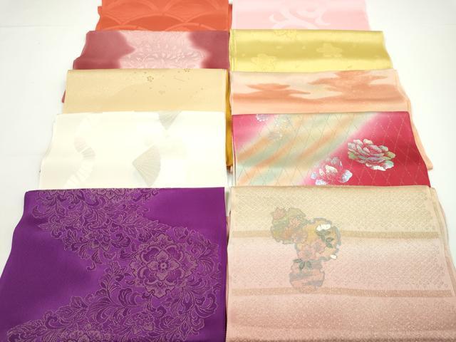 平和屋着物★和装小物 帯揚げ10枚セット 丹後ちりめん 正絹 逸品 CABA9231ju
